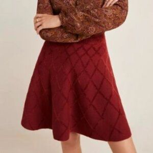 Anthropologie knit skater skirt
